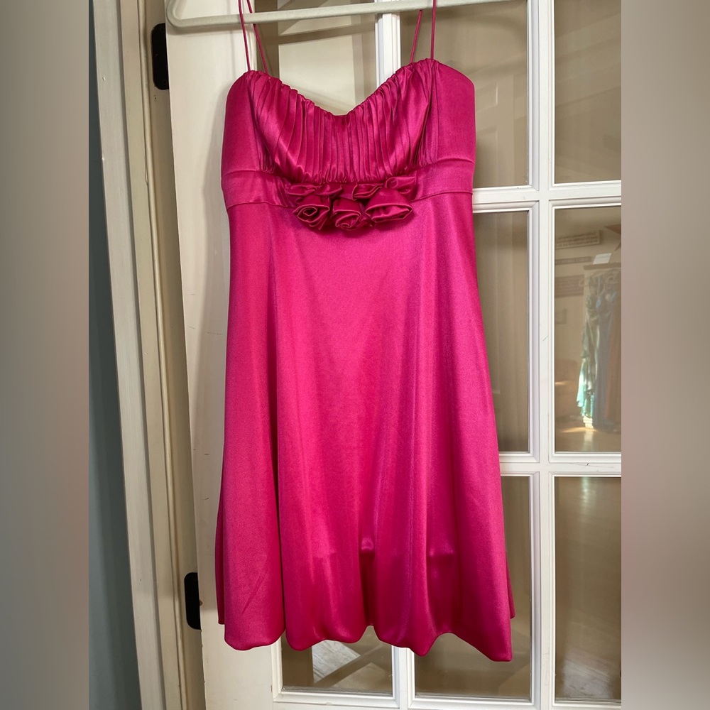 Morgan & Co. Dress-Hot Pink-Medium-Mini Dress-Sweet 16,Prom, Wedding…